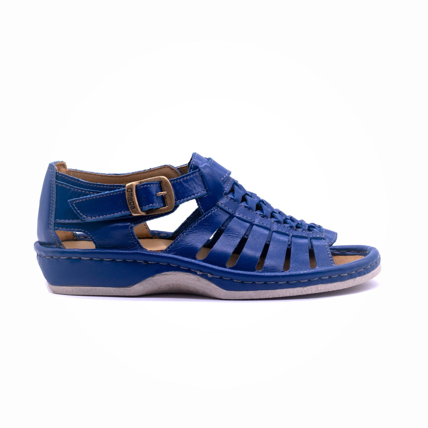 Omega Soft Sandal Leather Blue - Image 2