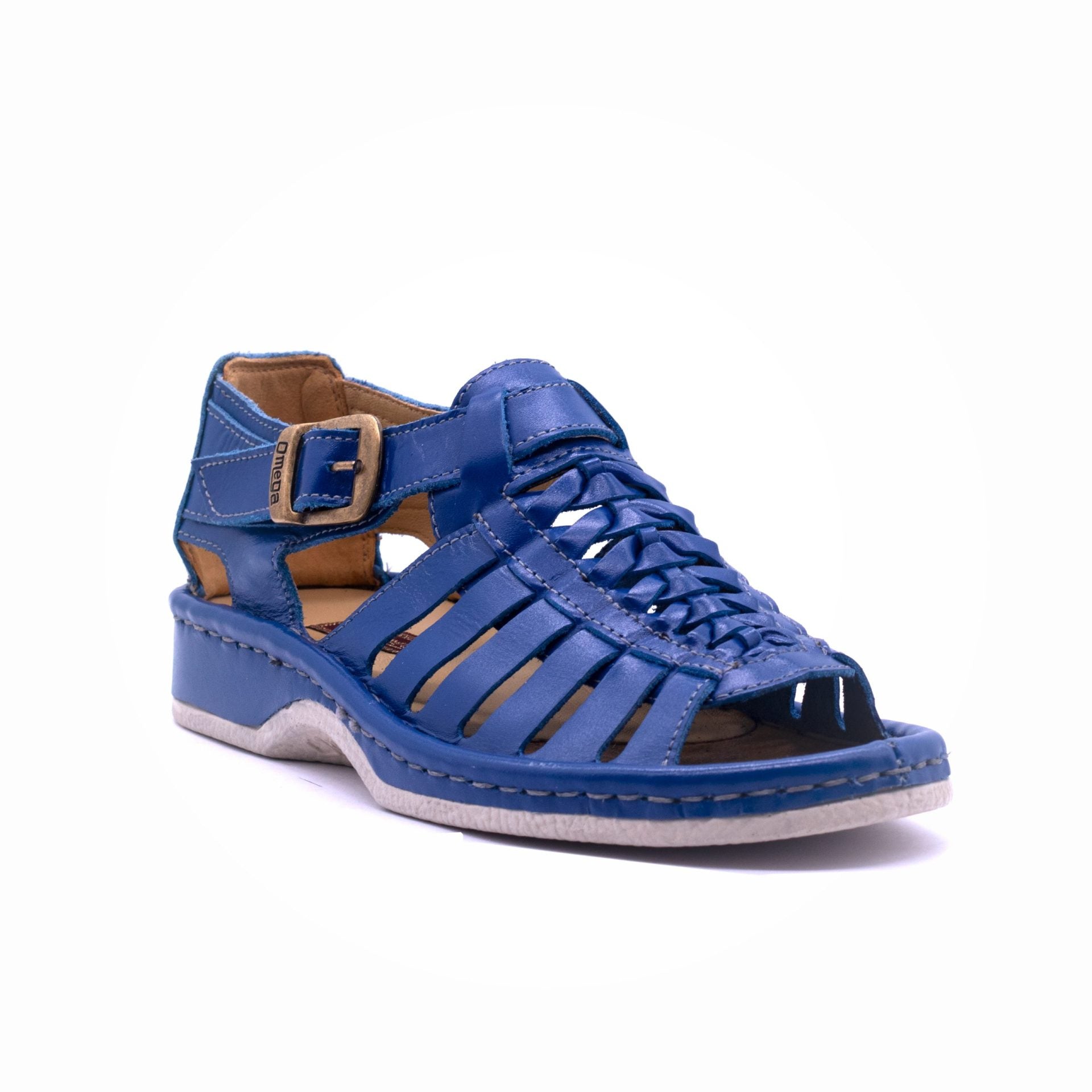 Omega Soft Sandal Leather Blue