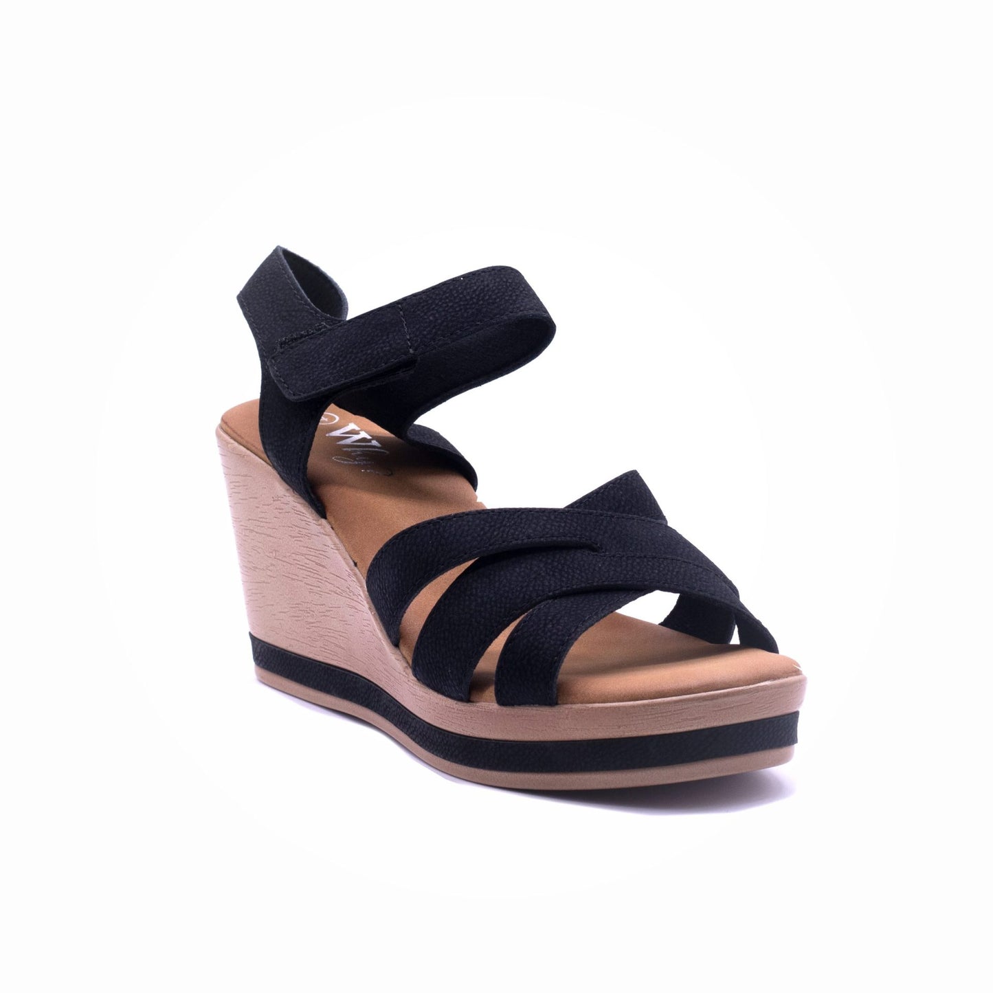 Why Comfort Velcro Wedge Black