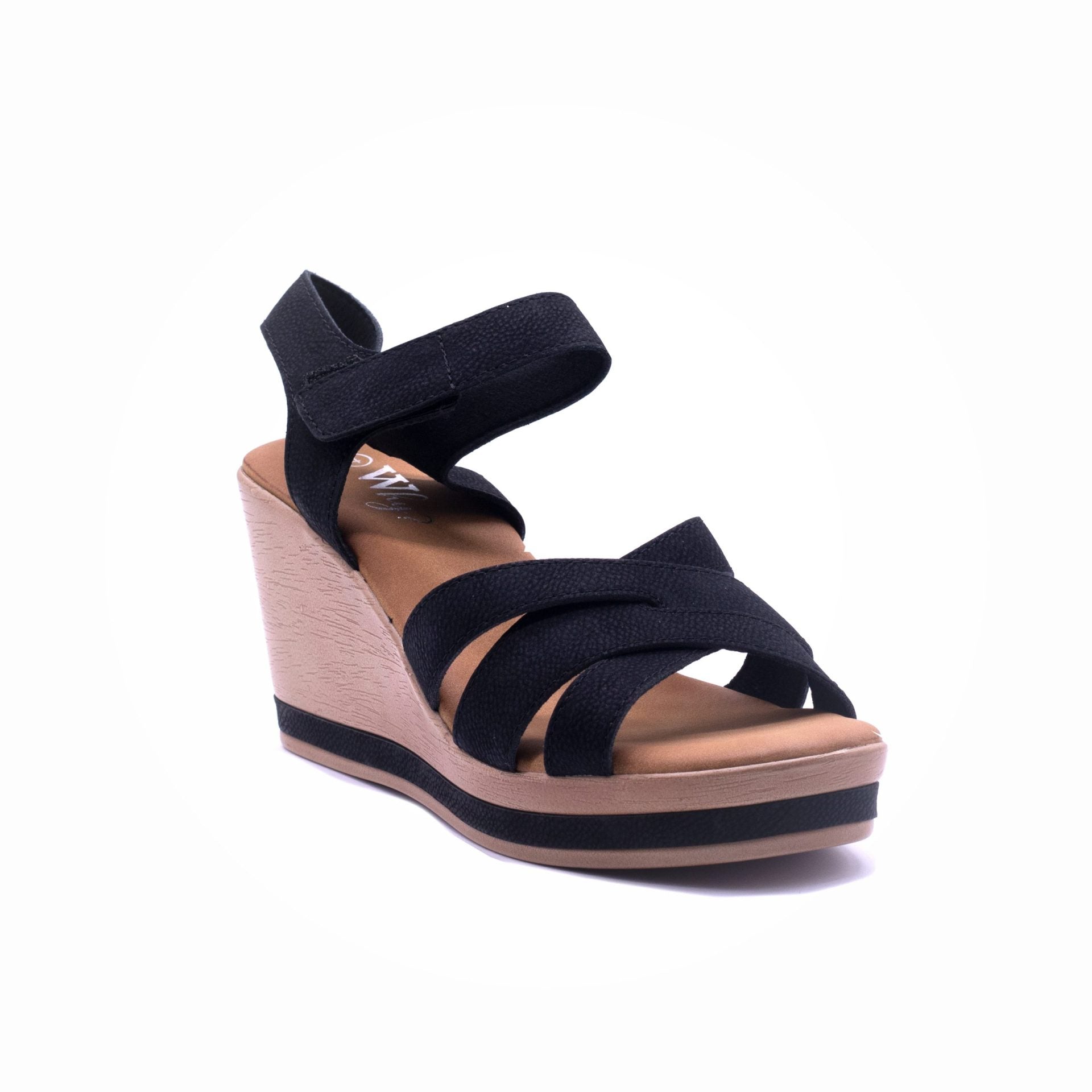 Why Comfort Velcro Wedge Black