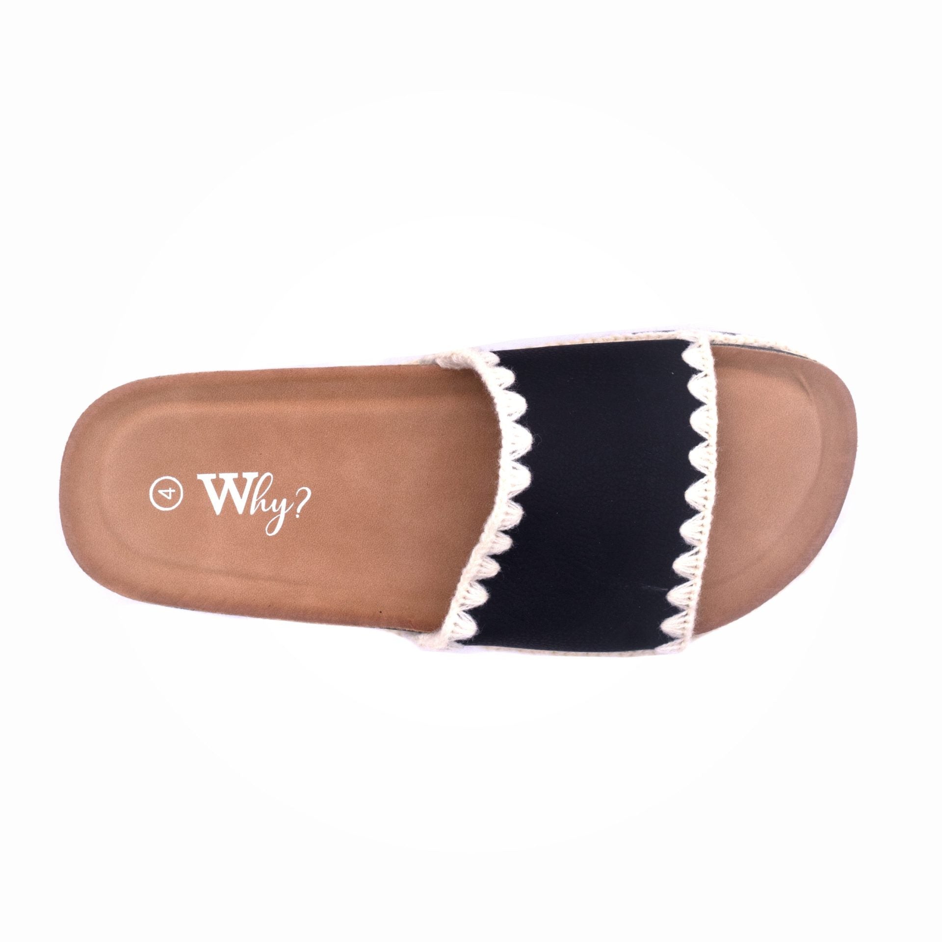 Why Crochet Platform Slide Black - Image 3