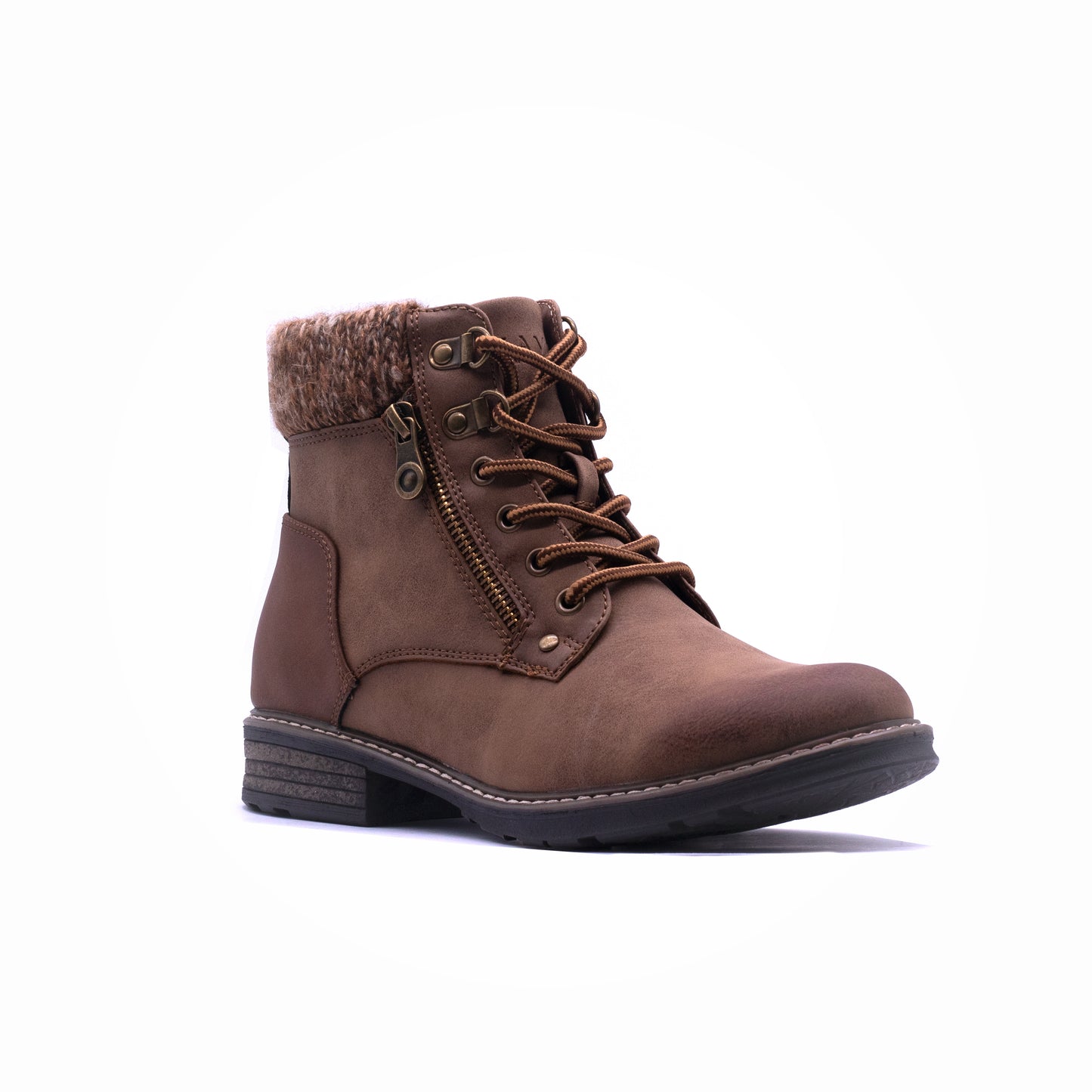 Savoy Sweater Knit Ankle Boot Camel