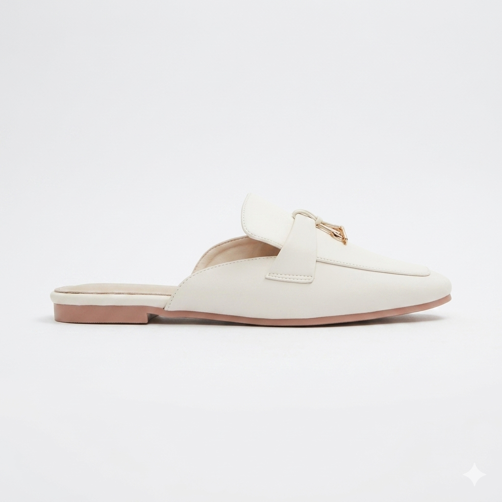 MM Hermes Mule Beige