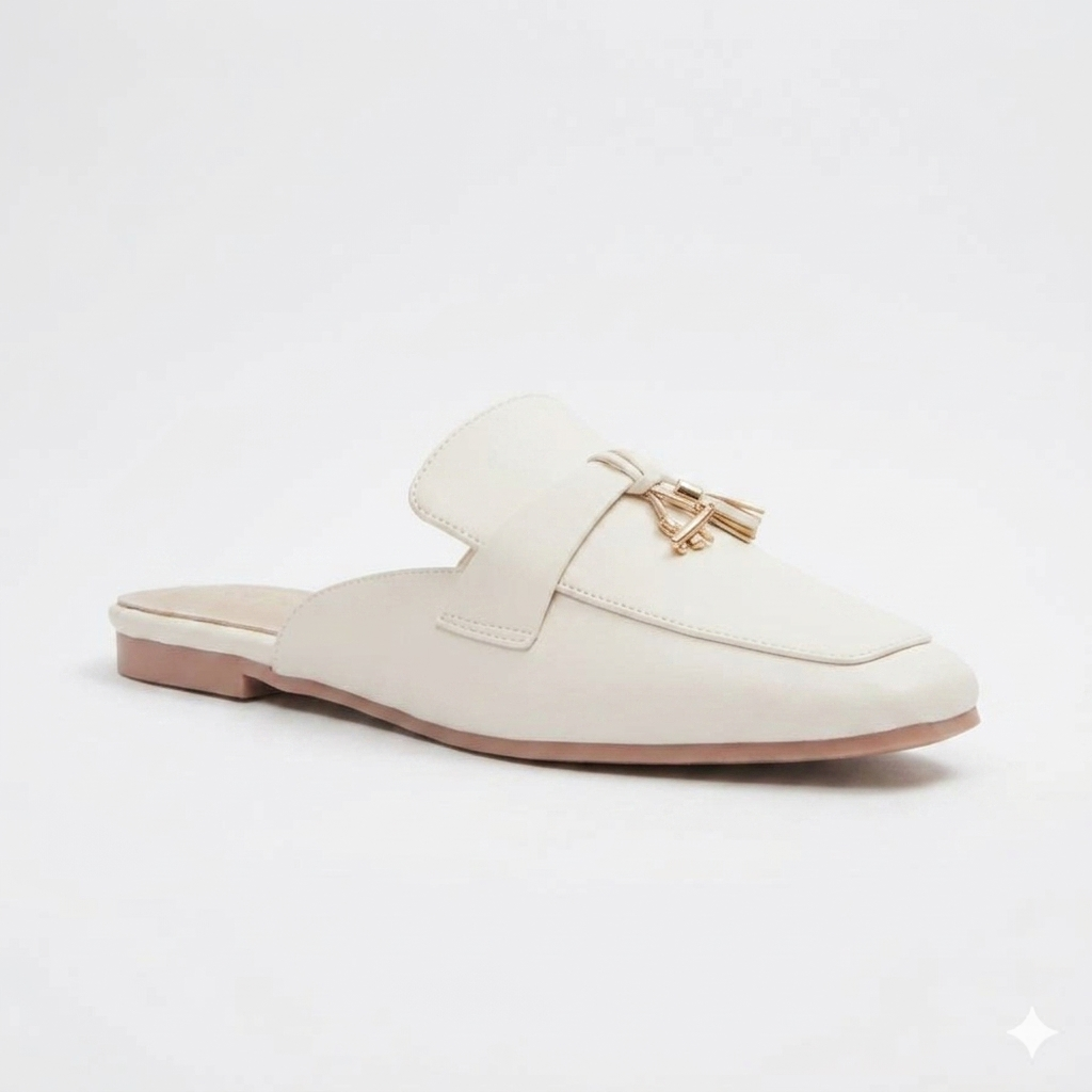 MM Hermes Mule Beige